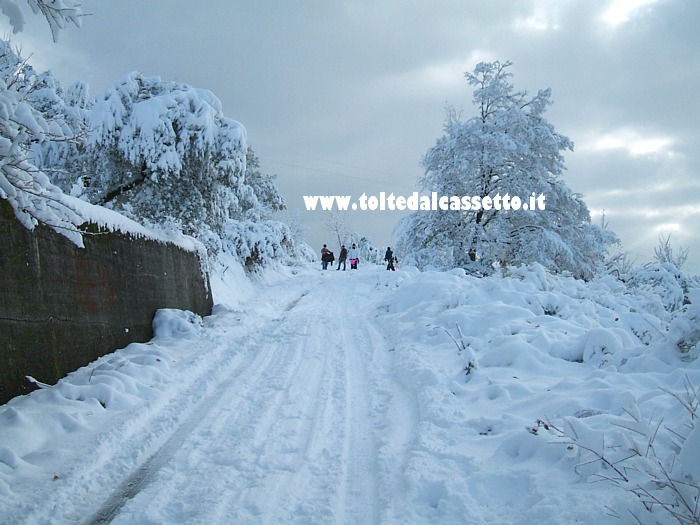 SANTO STEFANO DI MAGRA - Paesaggio con neve in Via Brigate Alpine