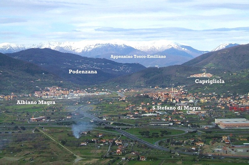 VAL DI MAGRA - Panorama di S.Stefano di Magra e zone limitrofe