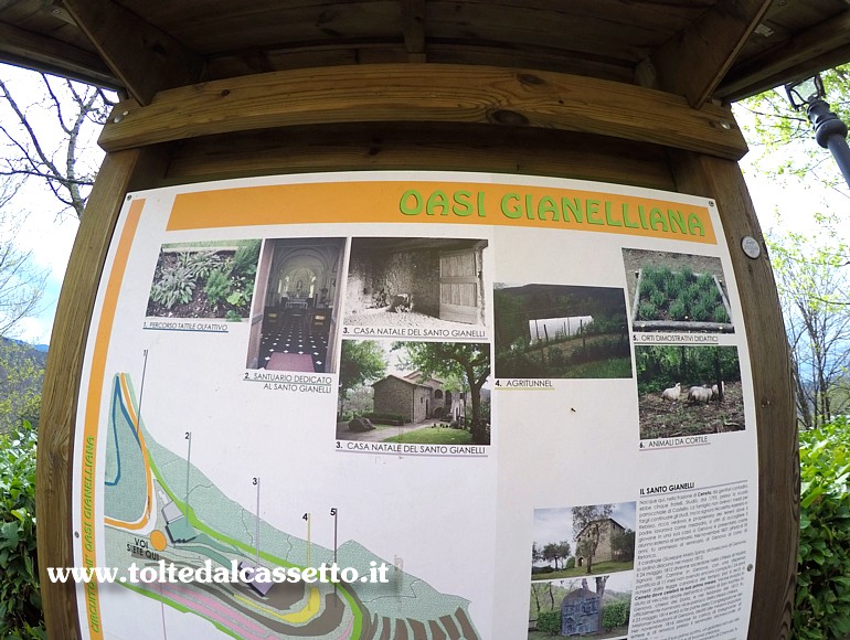 SANTUARIO DI CERRETA - Segnaletica turistica dell'Oasi Gianelliana