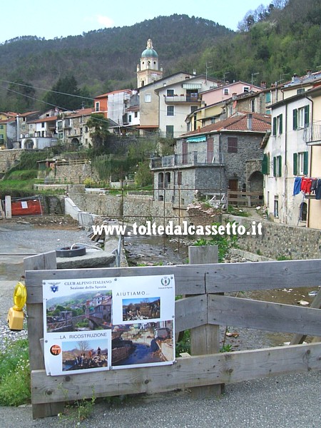 PIGNONE - Nel 2013 il CAI sezione della Spezia si mobilita per la ricostruzione del Ponte Vecchio spazzato via dall'alluvione del 25 ottobre 2011