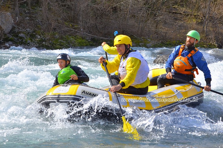 RAFTING SUL FIUME VARA (7 marzo 2021) - L'equipaggio numero 14 ripreso durante la "Prova RX"