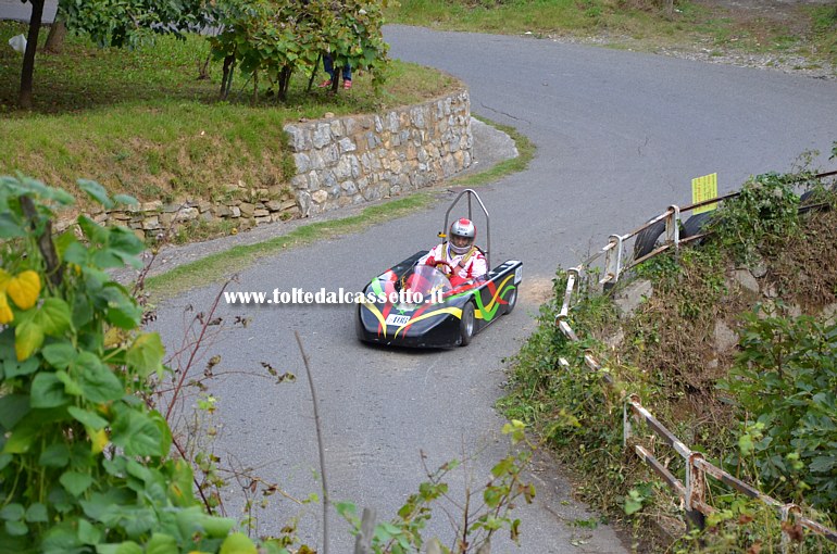 RICCO' DEL GOLFO (Cronodiscesa Casella-Valdipino 2014) - Piaggerella Valter alla guida del carrettino n.21 (tipo sport prototipo) che ha chiuso
		la gara arrivando 2 nella categoria "gommato monoposto" col tempo di 2'42"52 (3 in assoluto)