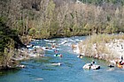 FIUME VARA - Punto di sbarco sport fluviali a Brugnato nei pressi del Ponte Romanico