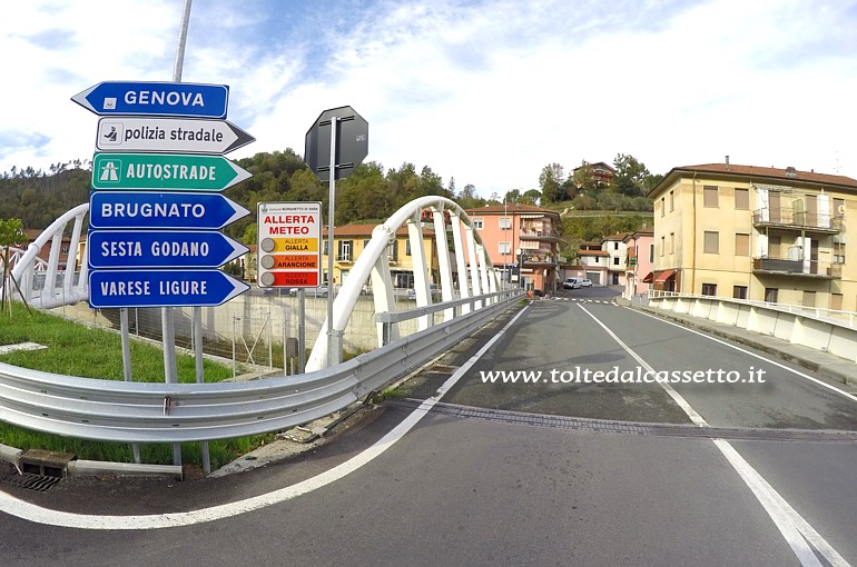 BORGHETTO VARA (Novembre 2022) - Il nuovo ponte sulla Strada Provinciale n 566 in assetto definitivo