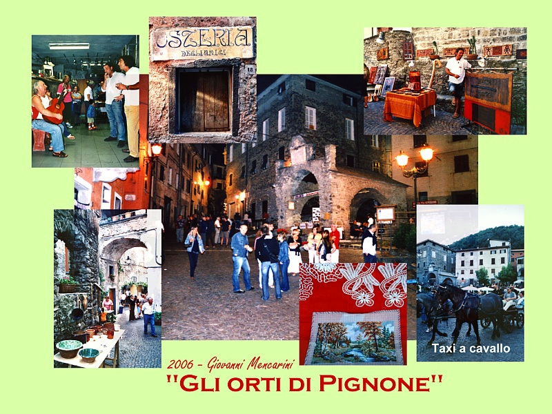 ORTI DI PIGNONE - Collage fotografico della manifestazione