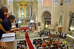 SANTO STEFANO DI MAGRA (250 anni dalla dedicazione della Pieve)- Vista dall'alto dell'interno della chiesa durante la Santa Messa
