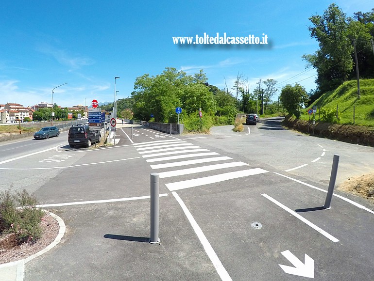 AULLA - Tratto all'incrocio con la strada per Bibola