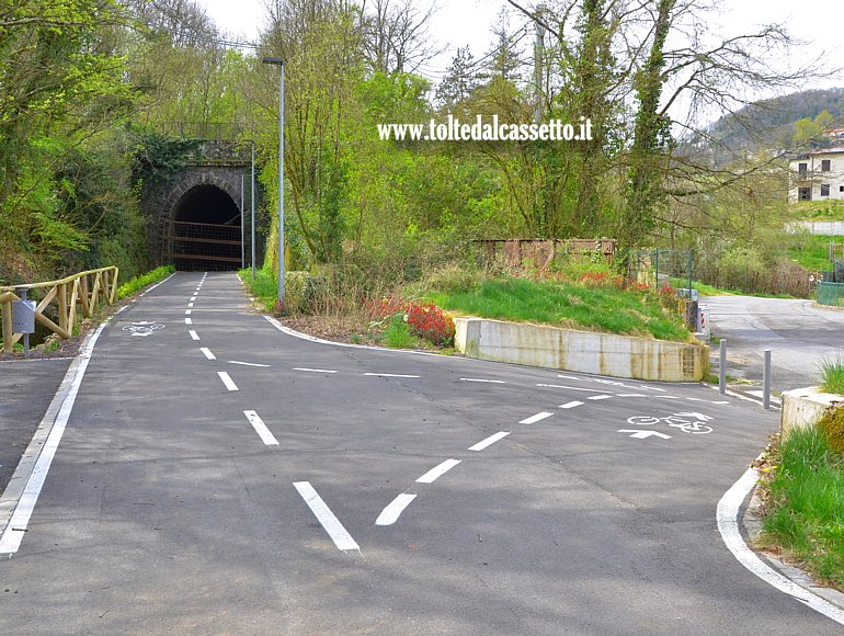AULLA - Ultimo tratto della pista ciclopedonale nei pressi della Galleria del Brunetto