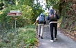 VIA FRANCIGENA - Escursionisti in Lunigiana, sul tratto di monte tra Aulla e Sarzana