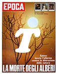 EPOCA del del 7 giugno 1970 -  In copertina l'allarme contro la distruzione della natura (la morte degli alberi)