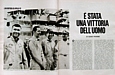 EPOCA del 26 aprile 1970 - Articolo di Guido Piovene "E' stata una vittoria dell'uomo". Nella foto i tre astronauti dell'Apollo 13 festeggiati dai marinai della portaelicotteri Iwo Jima