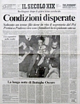 IL SECOLO XIX del 9 giugno 1984 - Berlinguer colpito da ictus cerebrale: condizioni disperate