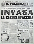 IL TELEGRAFO del 21 agosto 1968 - Le truppe del Patto di Varsavia invadono la Cecoslovacchia