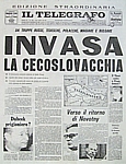 IL TELEGRAFO del 21 agosto 1968 - Le truppe del Patto di Varsavia invadono la Cecoslovacchia