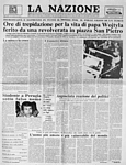 LA NAZIONE del 14 maggio 1981 - Papa Wojtyla ferito in Piazza San Pietro