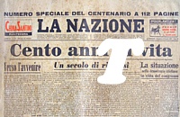 LA NAZIONE del 19 luglio 1959 - Numero speciale in occasione del centenario di fondazione della testata