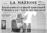 LA NAZIONE del 26 novembre 1980 - A tre giorni dal sisma, ancora non si sa quanti sono i morti. Polemica sul ritardo nei soccorsi...