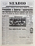 STADIO del 5 maggio 1949 - Prima pagina dedicata alla tragedia di Superga e al "Grande Torino"