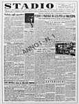 STADIO del luglio 1945 - Primo numero del settimanale sportivo dell'Emilia nato a Bologna e poi trasformatosi in quotidiano