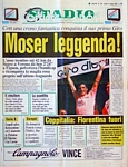 STADIO/CORRIERE DELLO SPORT dell' 11 giugno 1984 - Moser nella leggenda del ciclismo dopo aver vinto il 67° Giro d'Italia