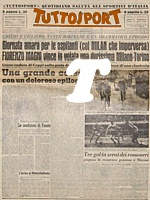 TUTTOSPORT del 12 marzo 1951 - E' il primo numero della testata con cadenza quotidiana