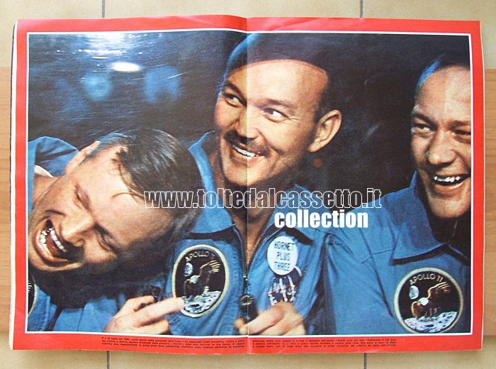 L'EUROPEO del 07/08/1969 - Il 24 luglio gli astronauti di Apollo 11 vengono recuperati dalla portaerei Hornet e "parcheggiati" in una camera ermetica dove trascorreranno parte della quarantena