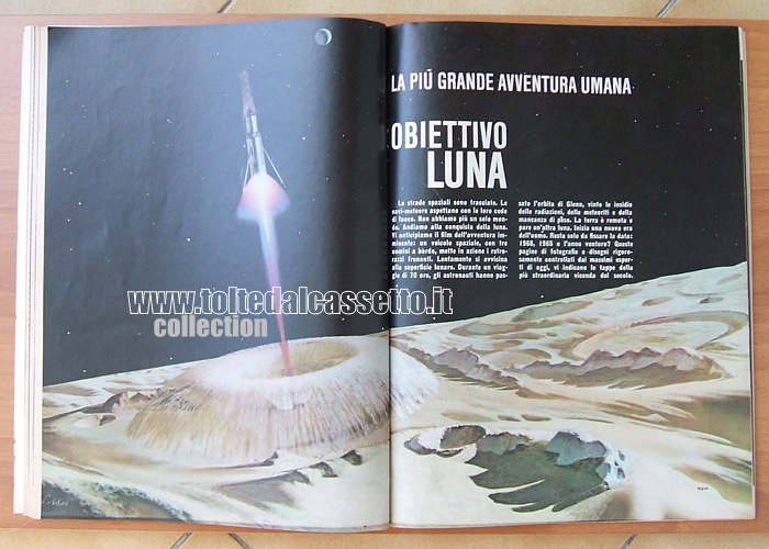 PANORAMA del settembre 1962 - Articolo "Obiettivo Luna - La più grande avventura umana". Le strade spaziali sono ormai tracciate...