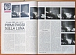 PANORAMA del 31 luglio 1969 - Neil Armstrong scende lentamente la scaletta del Lem "Aquila" e poi passeggia sul suolo lunare (articolo e immagini)