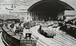 GENOVA 1870 - Fotografia della Stazione Principe realizzata da Francesco Ciappei con la tecnica del «collodio umido»