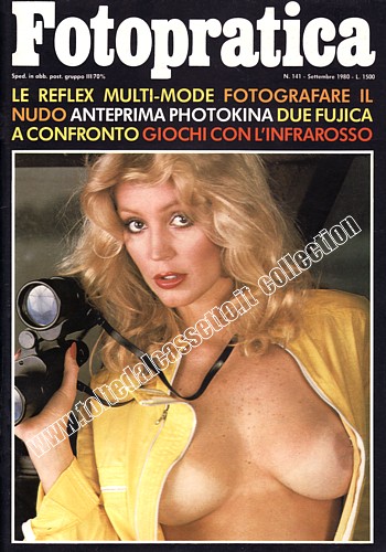  FOTOPRATICA del settembre 1980 - Reflex multi-mode e fotografare il nudo. In copertina una modella fotografata da Monty Shadow...