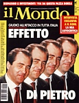 IL MONDO del 25 maggio 1992 - Il settimanale finanziario dedica la copertina al giudice Antonio di Pietro e alle sue inchieste su "Tangentopoli"
