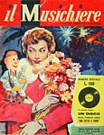 IL MUSICHIERE di Garinei e Giovannini - settimanale sul mondo della canzone collegato alla celebre trasmissione televisiva. Copertina del 29/01/1959 dedicata a Nilla Pizzi