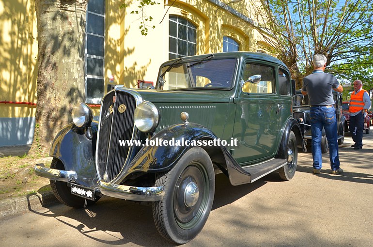 Fiat 508 Balilla del 1934. Il motore a 4 cilindri aveva una cilindrata di 995 cm³