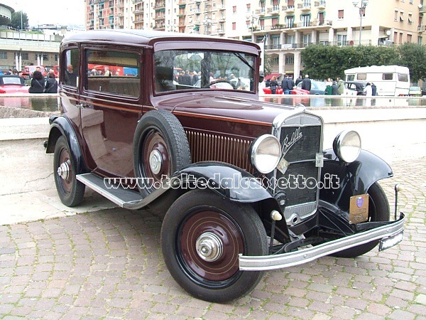 Una Fiat 508 Balilla due porte del 1933 appartenente al CAMS (Circolo Auto e Moto Storiche della Spezia)