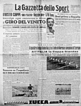 LA GAZZETTA DELLO SPORT del 1° settembre 1947 - Fausto Coppi vince il Giro del Veneto