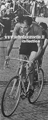 LUGANO 1953 - Al Campionato del Mondo su strada Fausto Coppi sferra il suo attacco micidiale sulla salita della Crespera