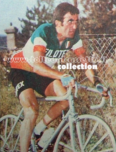 FRANCO BITOSSI nel 1971 con la maglia di campione italiano