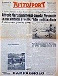 TUTTOSPORT del 16 ottobre 1950 - Alfredo Martini vince il Giro del Piemonte - 3° Loretto Petrucci - 5° Fausto Coppi