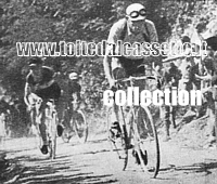 GIRO D'ITALIA 1940 - Fausto Coppi davanti a Gino Bartali nella tappa dell'Abetone (Firenze-Modena)