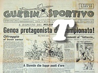 GUERIN SPORTIVO del 24 febbraio 1948 - A tutta pagina le vicende della partita di campionato Bari-Genoa