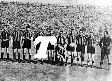 La formazione base dell'Ambrosiana Inter vincitrice del suo 5° scudetto (1939-'40)