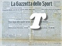 LA GAZZETTA DELLO SPORT del 17 febbraio 1947 - All'Arena di Milano grande festa per l'Inter che batte la Fiorentina per 4-0