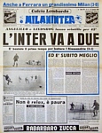 MILANINTER (Calcio Lombardo) del 25 gennaio 1960 - Inter e Milan vincono le sfide con Alessandria e Spal nel turno di campionato che vedrà la vittoria finale della Juventus