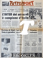 TUTTOSPORT del 3 maggio 1971 - L'Inter dei miracoli  campione d'Italia per l'undicesima volta