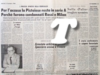 LA NAZIONE del 10 giugno 1980 - Rese note le motivazioni di alcune sentenze riguardanti processi sportivi della Federcalcio sul calcio-scommesse