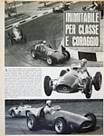 LO SPORT del 29 maggio 1955 - Foto in corsa di Alberto Ascari, sempre tra i protagonisti principali della Mille Miglia