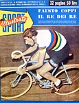 LO SPORT ILLUSTRATO del 10 settembre 1953 - Fausto Coppi scende in pista al Vigorelli e domina l'australiano Patterson, Campione Mondiale d'inseguimento